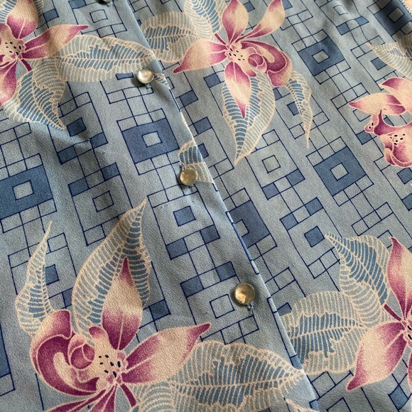 Vintage 80s Graff California Wear polyester blouse - Picture 7 of 10